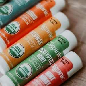 Pack of 4 Cliganic Organic All Natural Lip Balm Vanilla